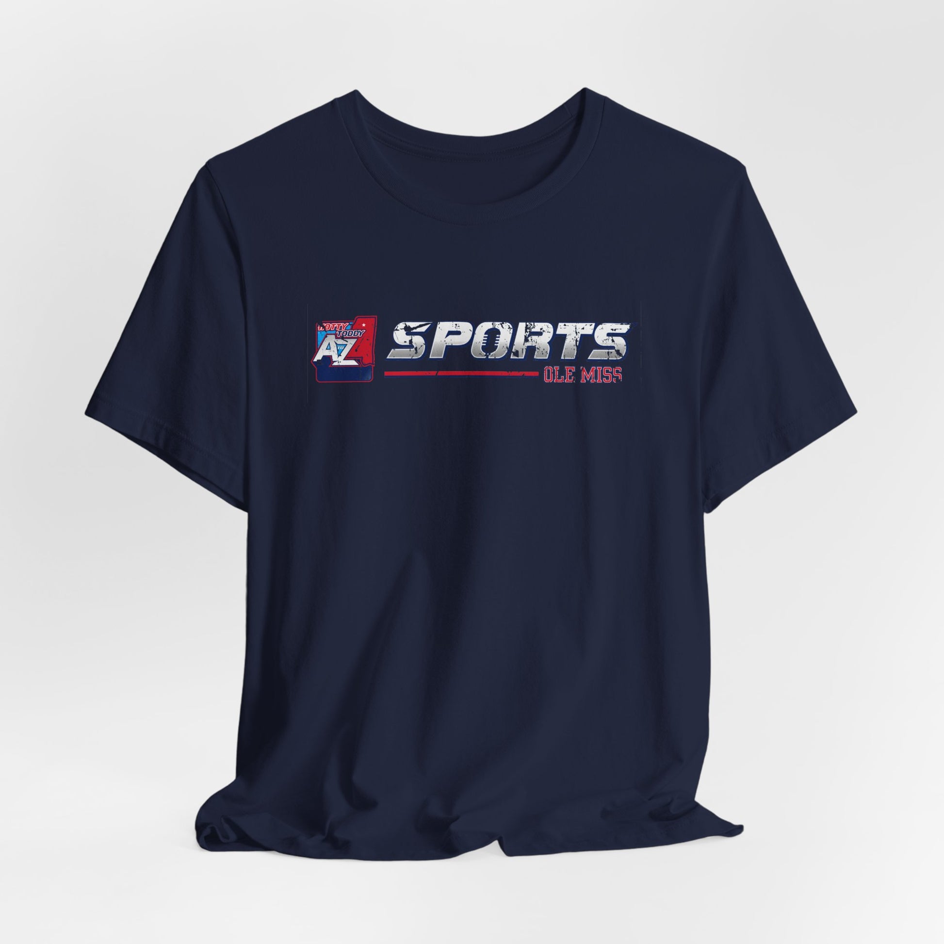 A to Z Sports Ole Miss Horizontal Distressed T-Shirt