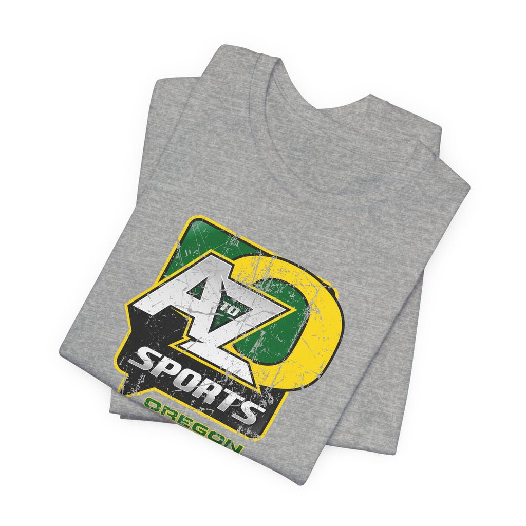 A to Z Sports Oregon Distressed T-Shirt
