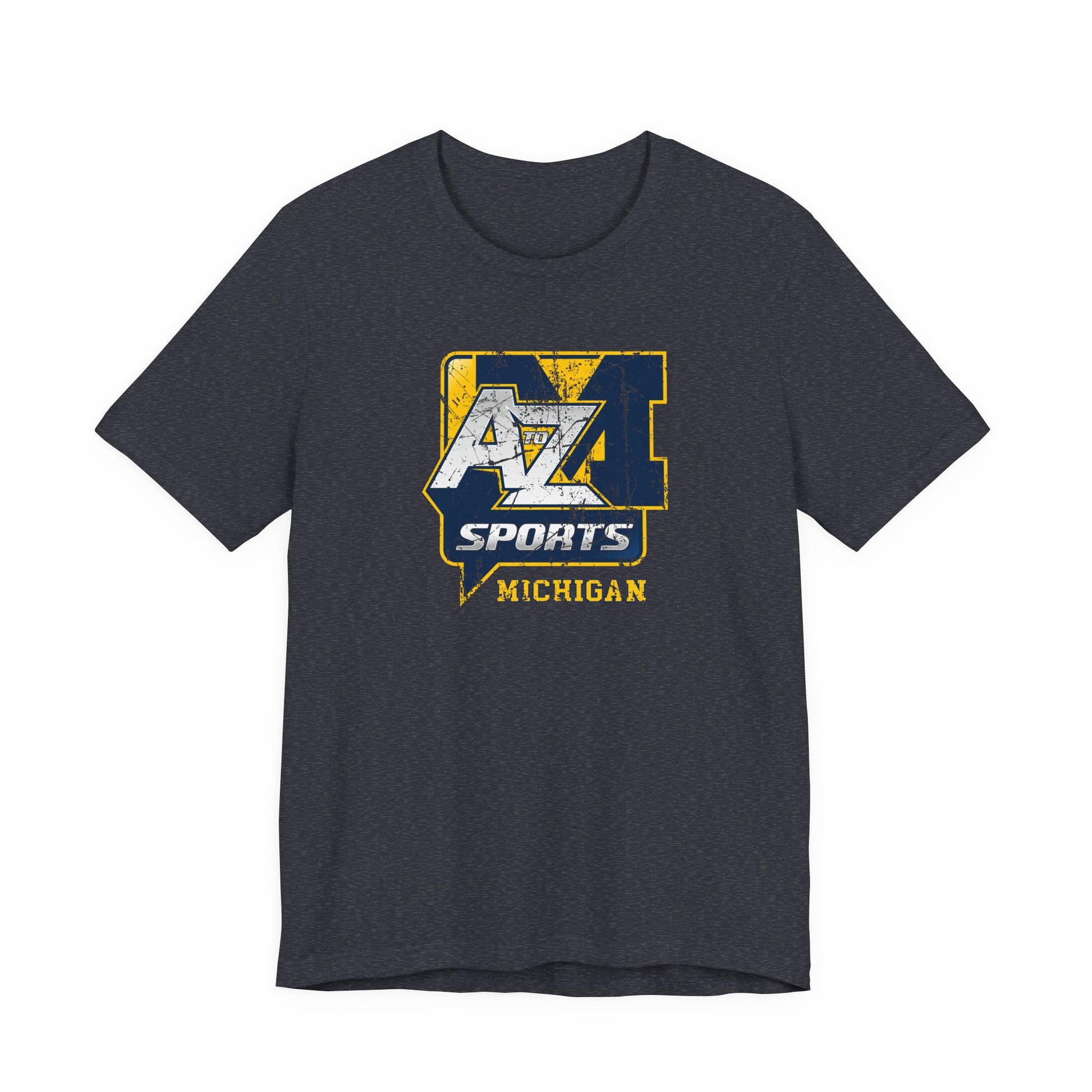 A to Z Sports Michigan Distressed T-Shirt