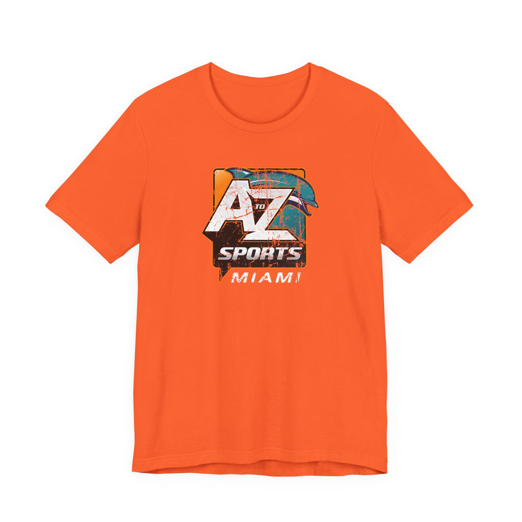 A to Z Sports Dolphins Distressed T-Shirt