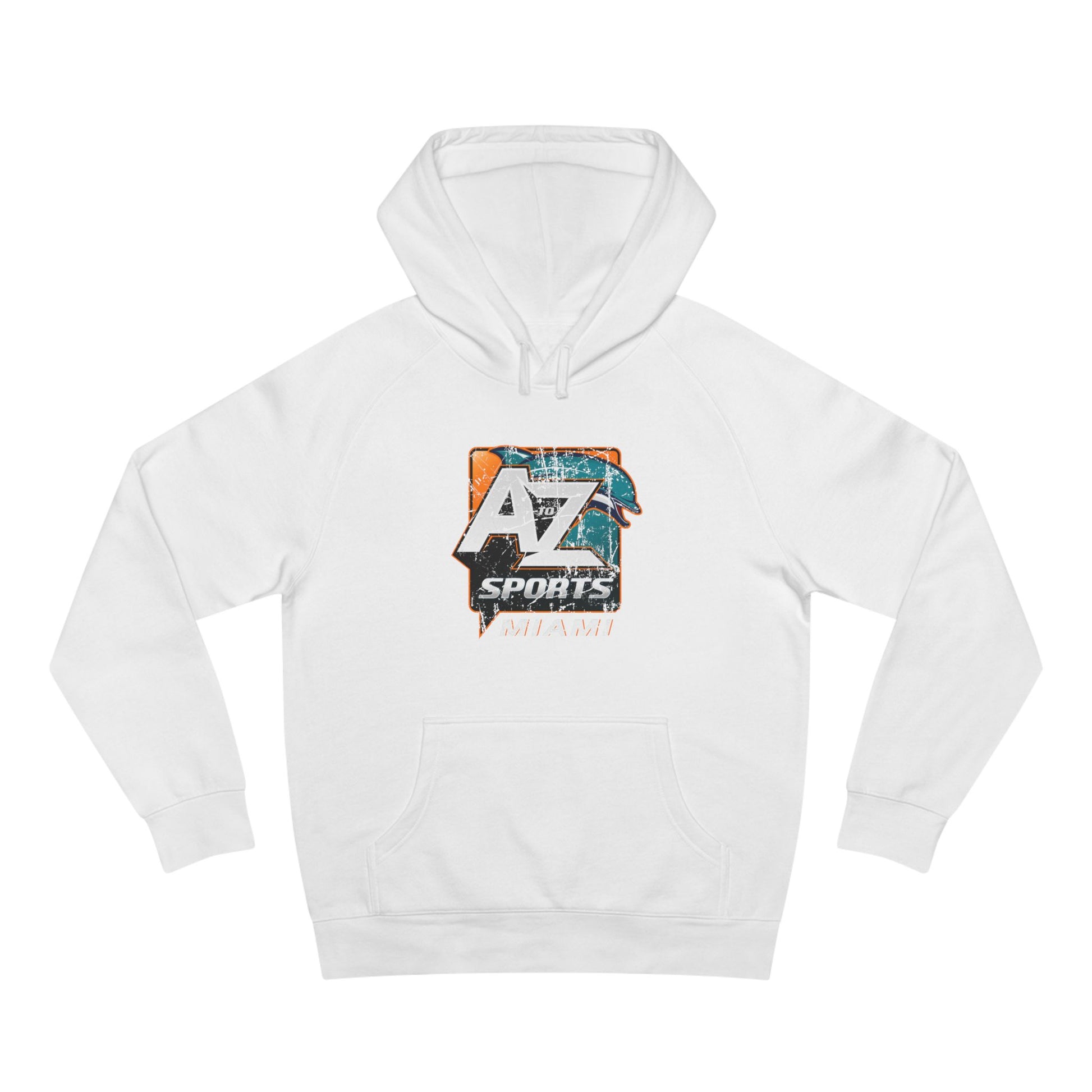 A to Z Sports Dolphins Distressed Hoodie