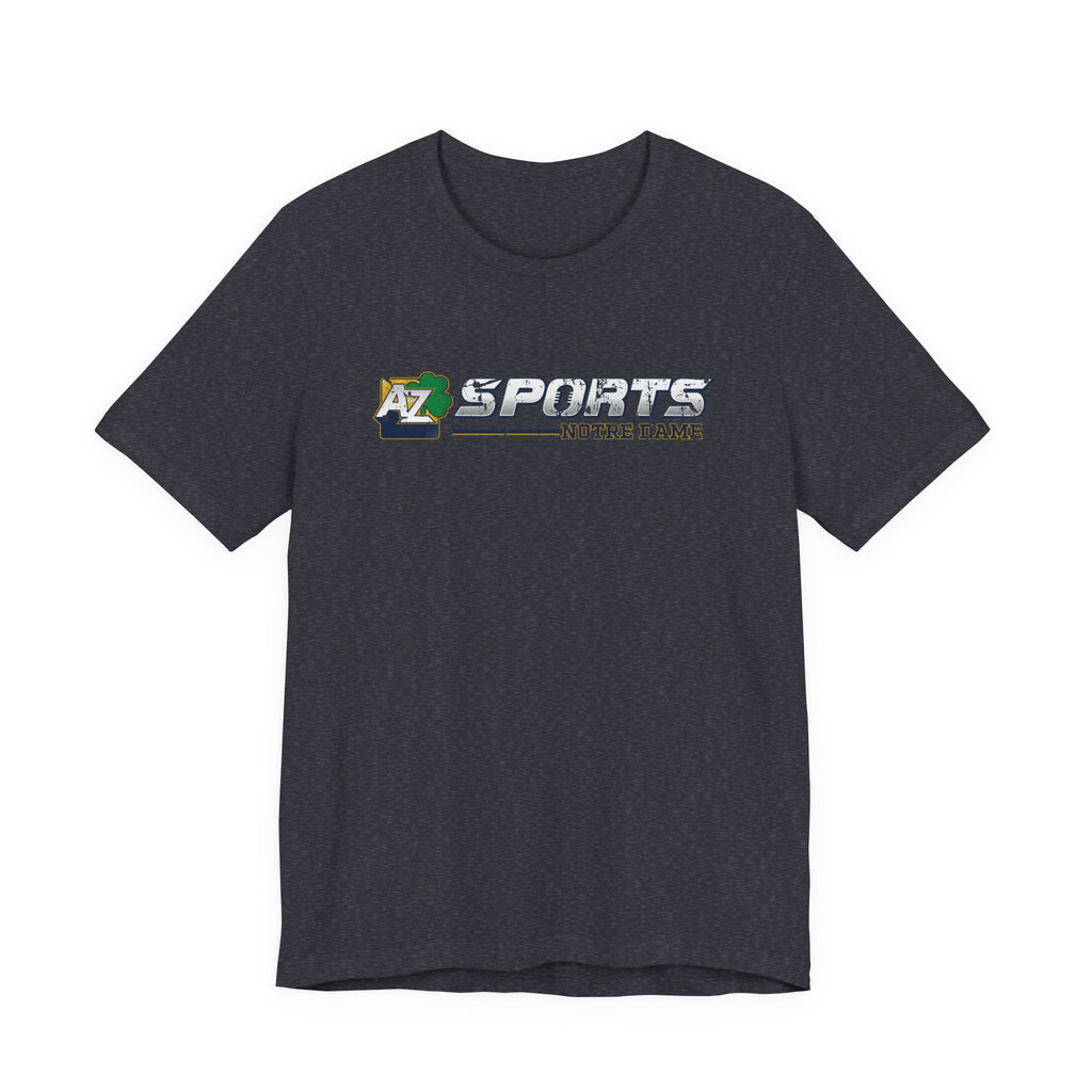 A to Z Sports Notre Dame Distressed Horizontal T-Shirt