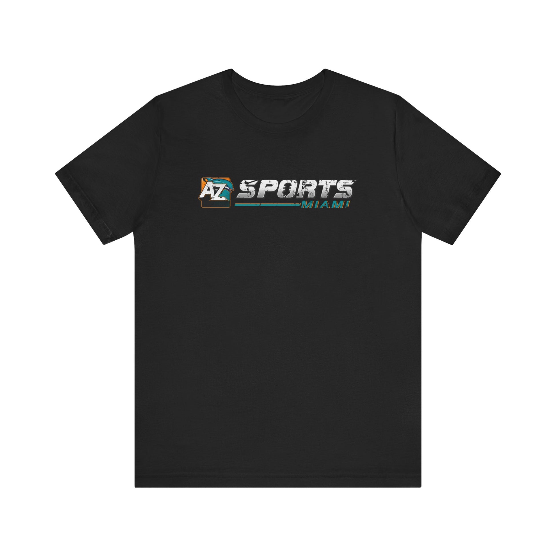 A to Z Sports Dolphins Distressed Horizontal T-Shirt
