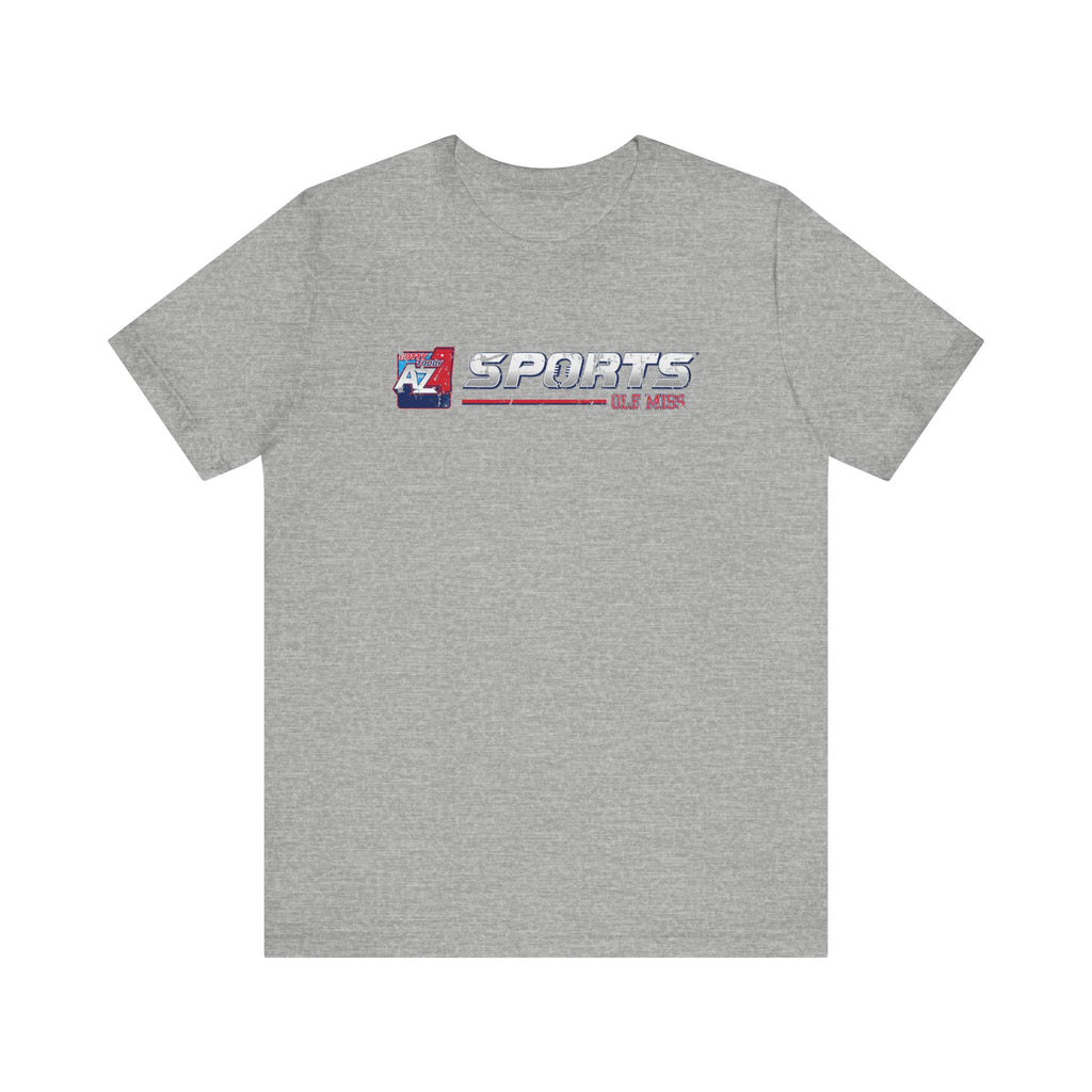 A to Z Sports Ole Miss Horizontal Distressed T-Shirt