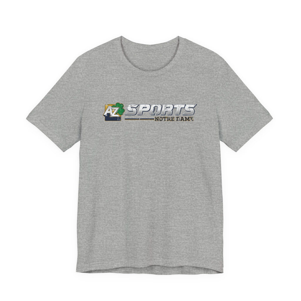 A to Z Sports Notre Dame Distressed Horizontal T-Shirt