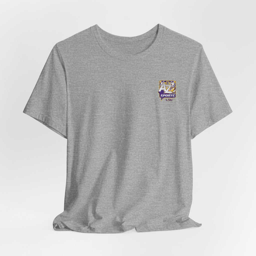A to Z Sports LSU Distressed Pocket T-Shirt