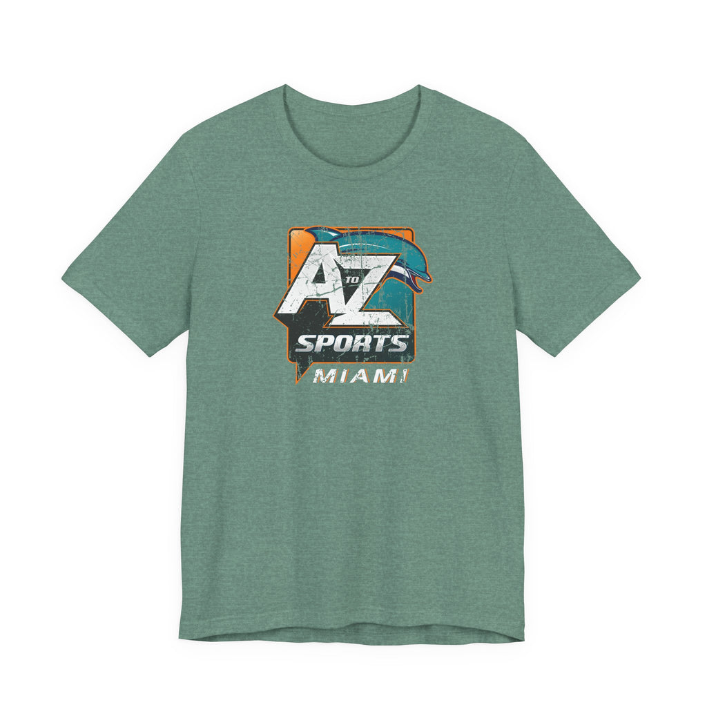 A to Z Sports Dolphins Distressed T-Shirt