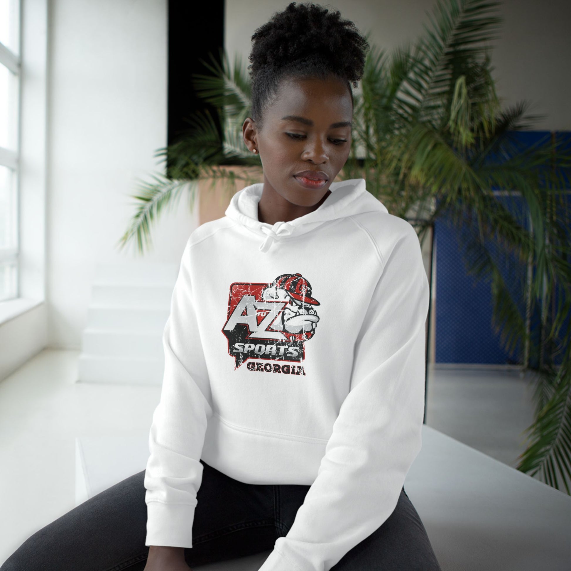 A to Z Sports Georgia Distressed Hoodie