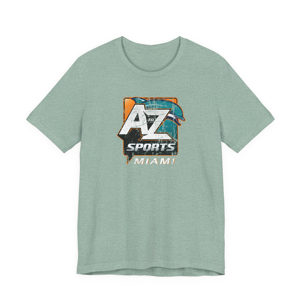 A to Z Sports Dolphins Distressed T-Shirt