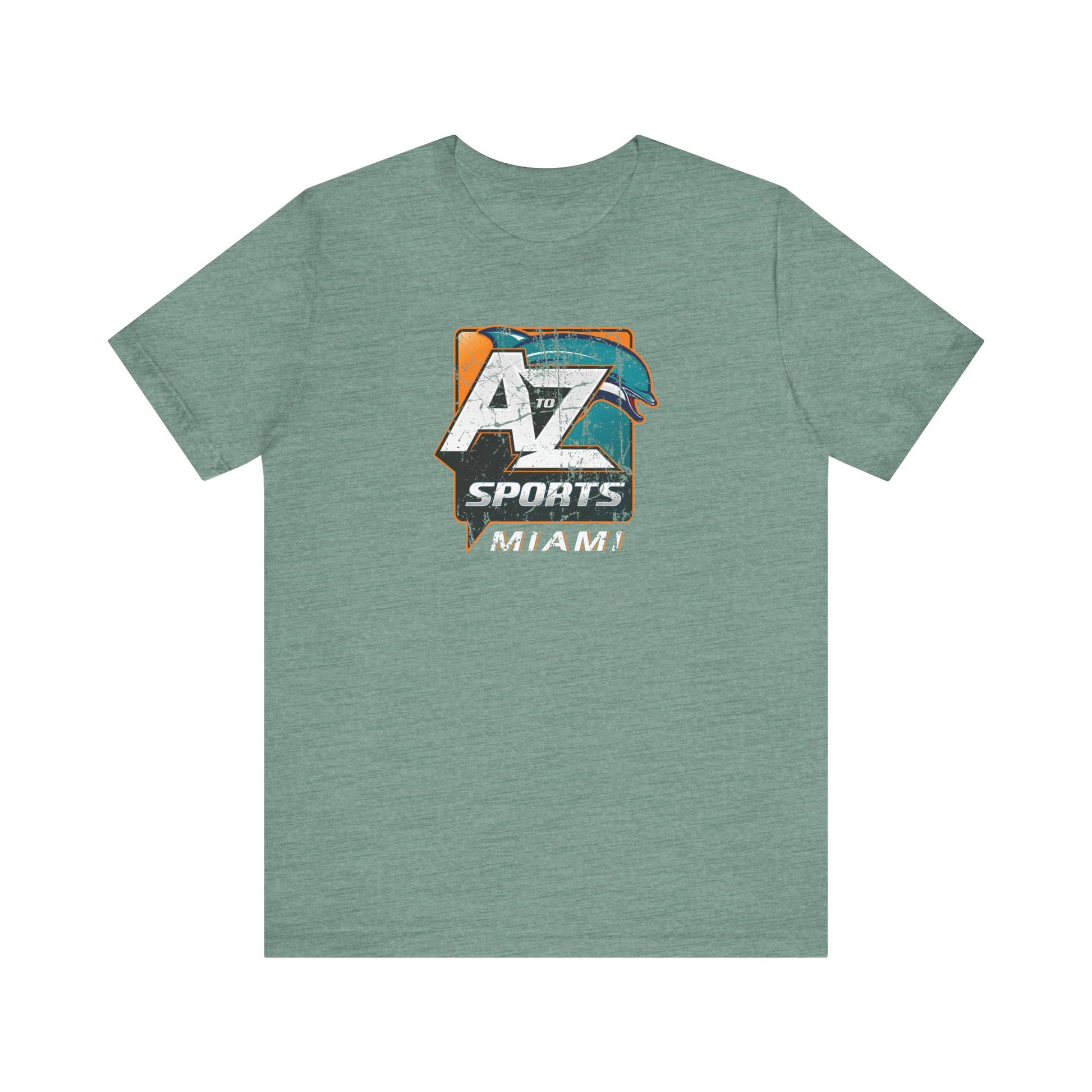 A to Z Sports Dolphins Distressed T-Shirt