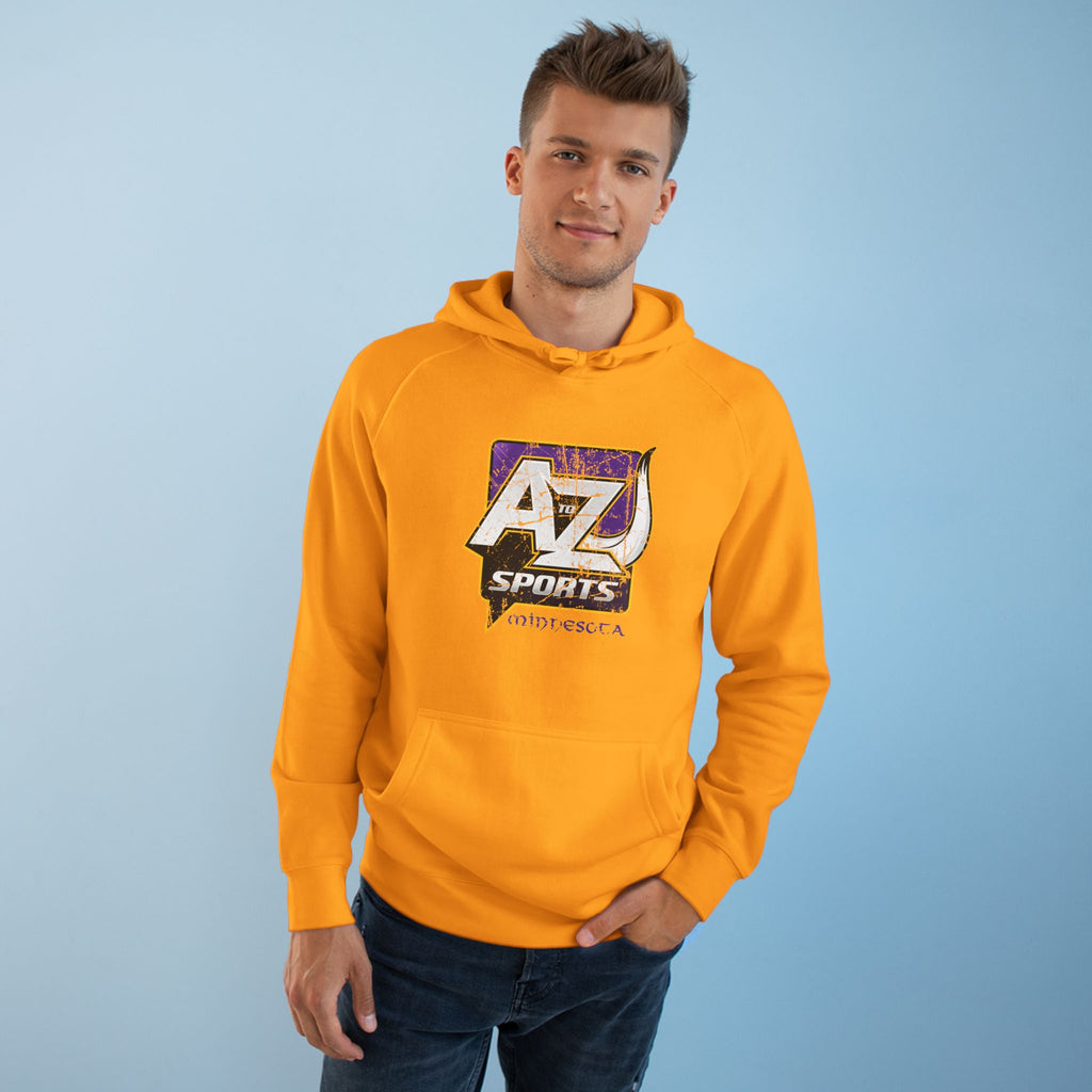 A to Z Sports Vikings Distressed Hoodie