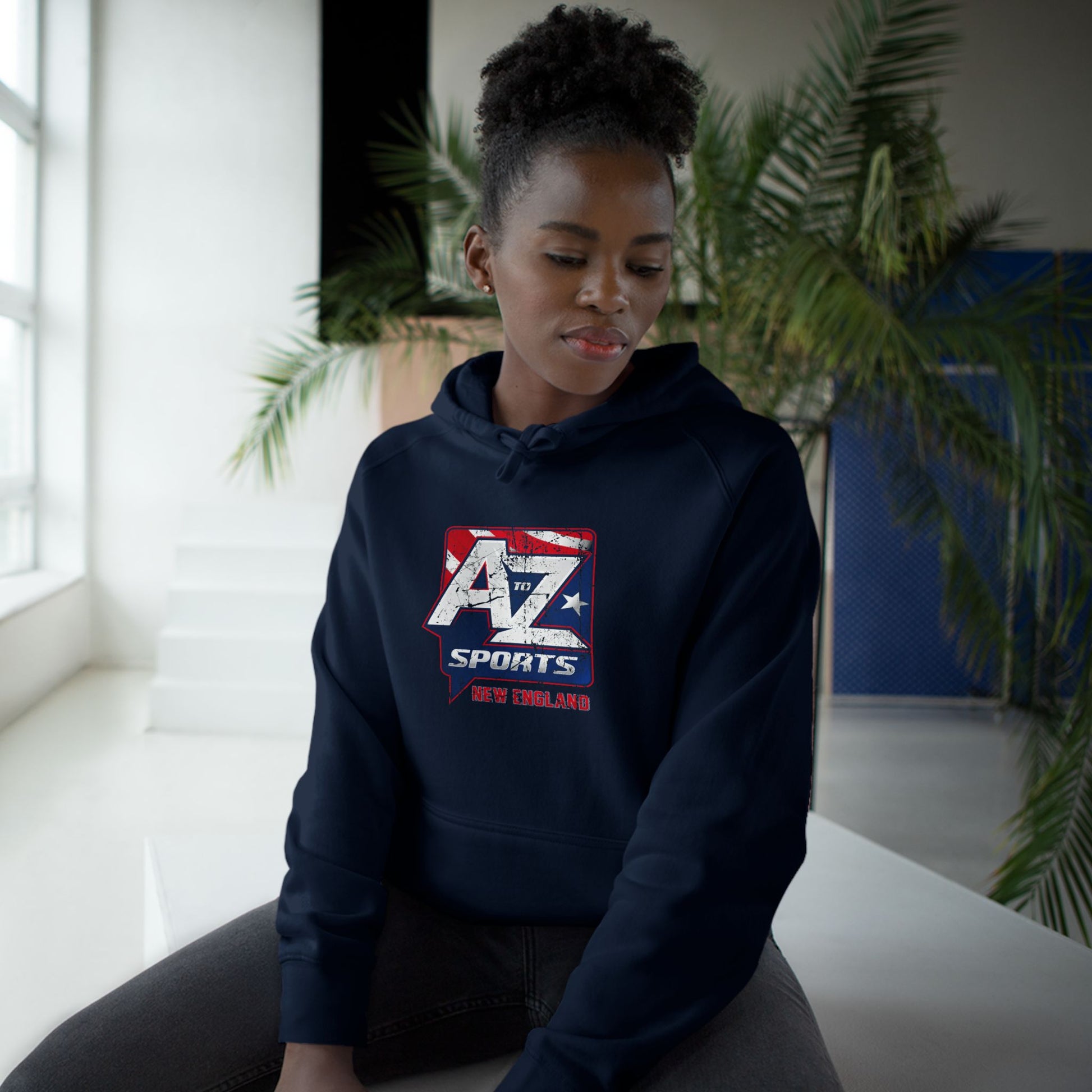A to Z Sports Patriots Distressed Hoodie