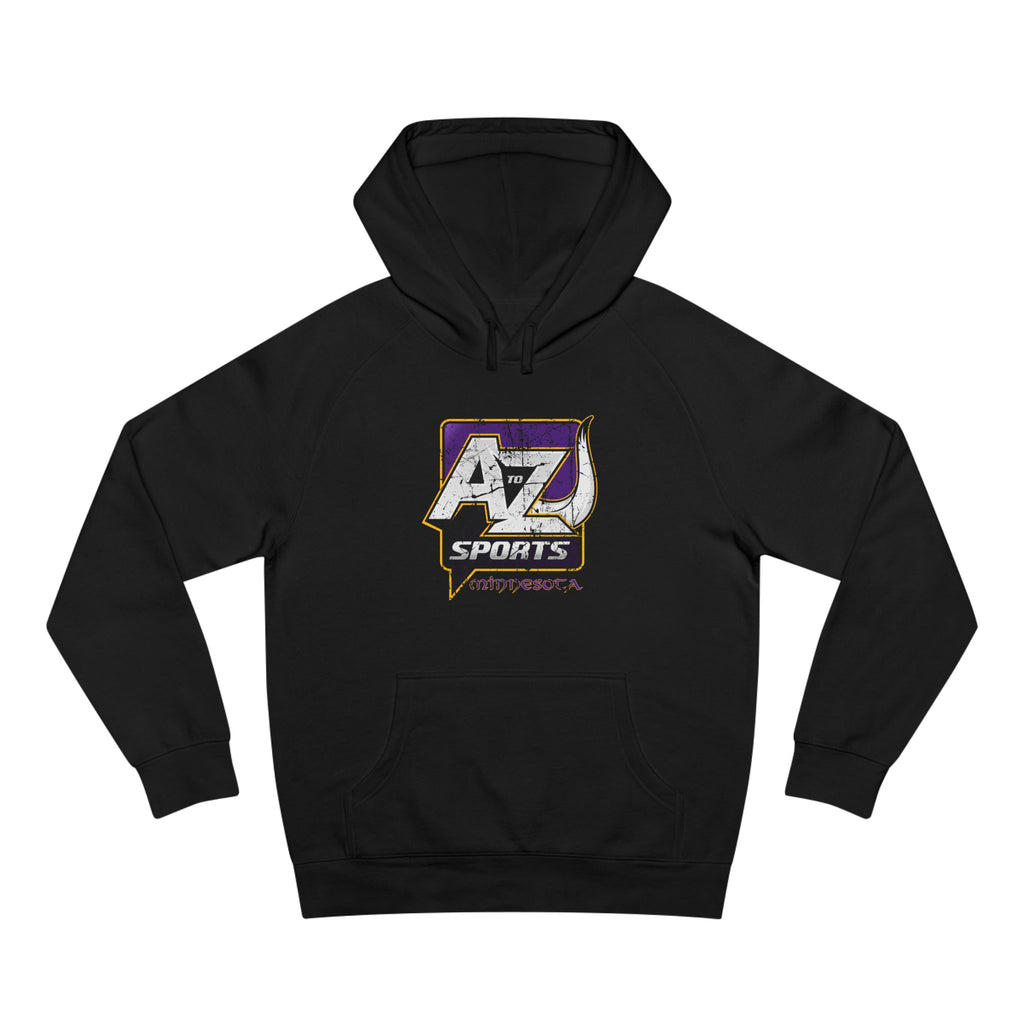 A to Z Sports Vikings Distressed Hoodie