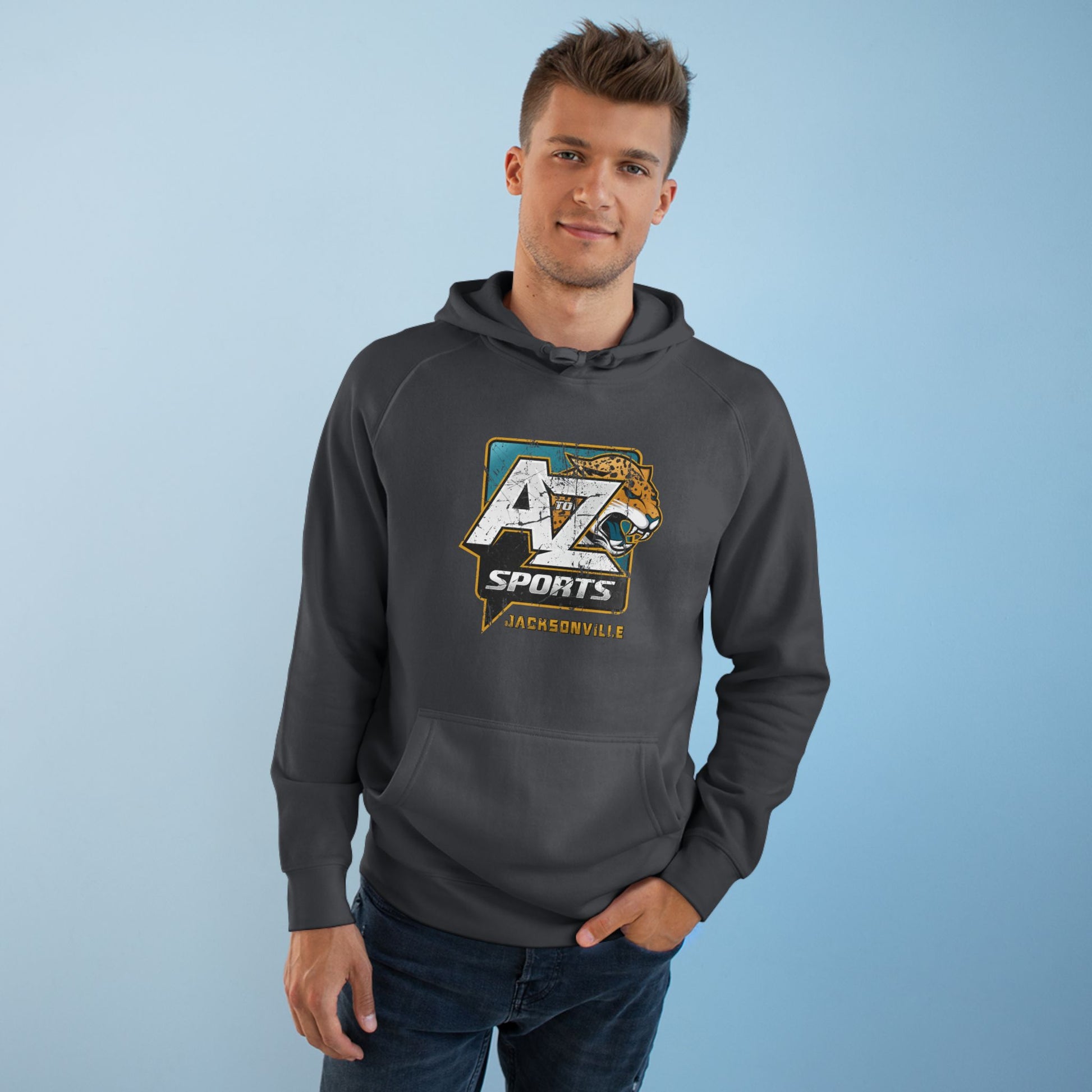 A to Z Sports Jaguars Distressed Hoodie