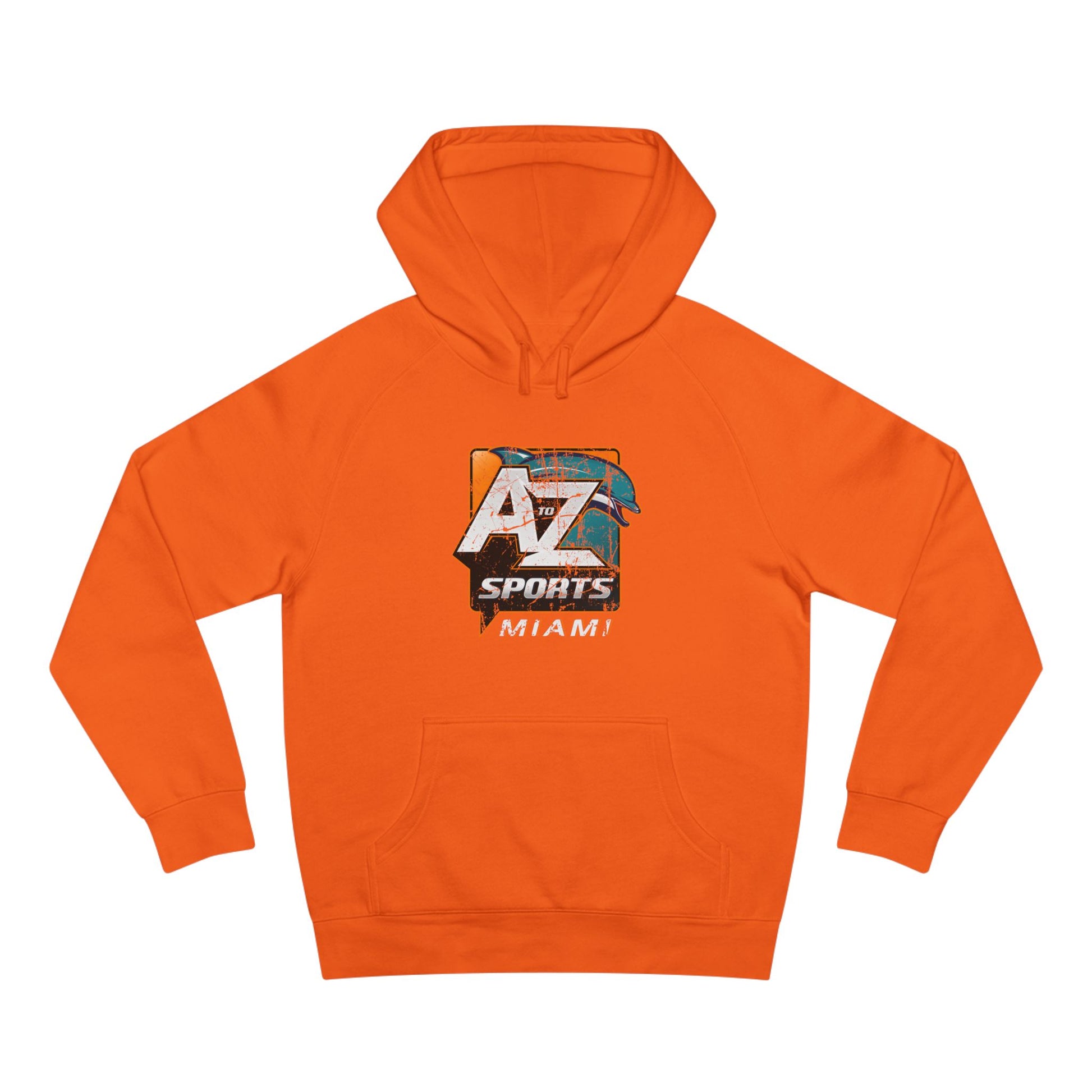 A to Z Sports Dolphins Distressed Hoodie