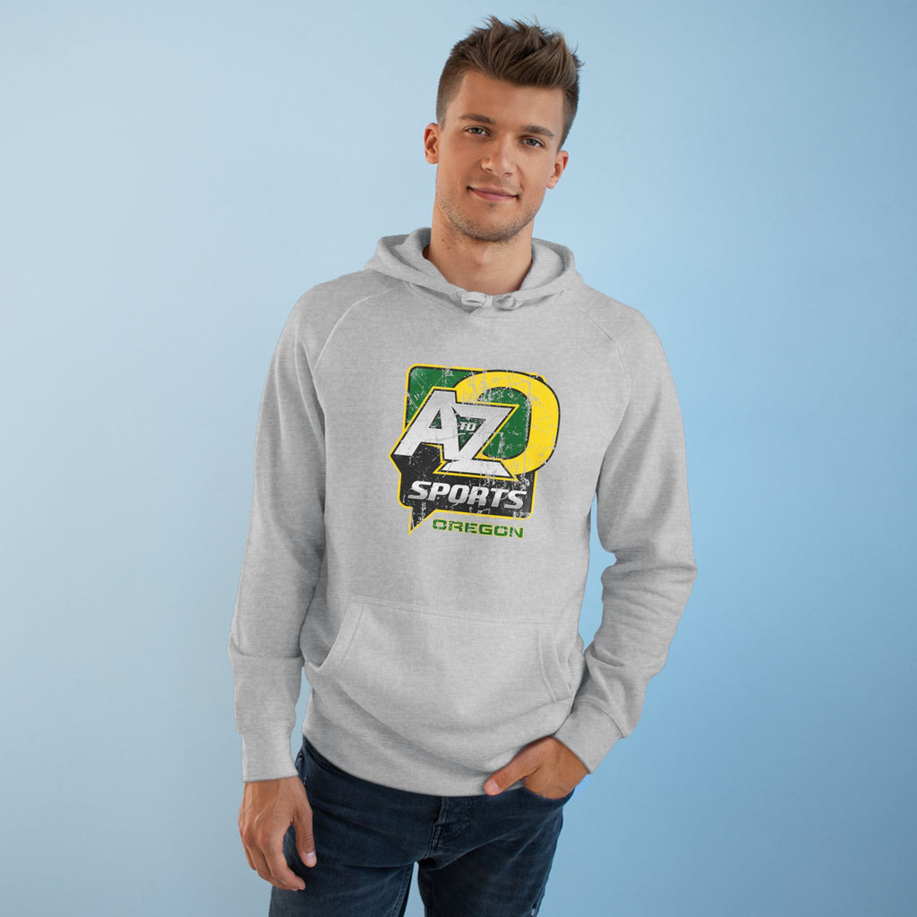 A to Z Sports Oregon Distressed Hoodie