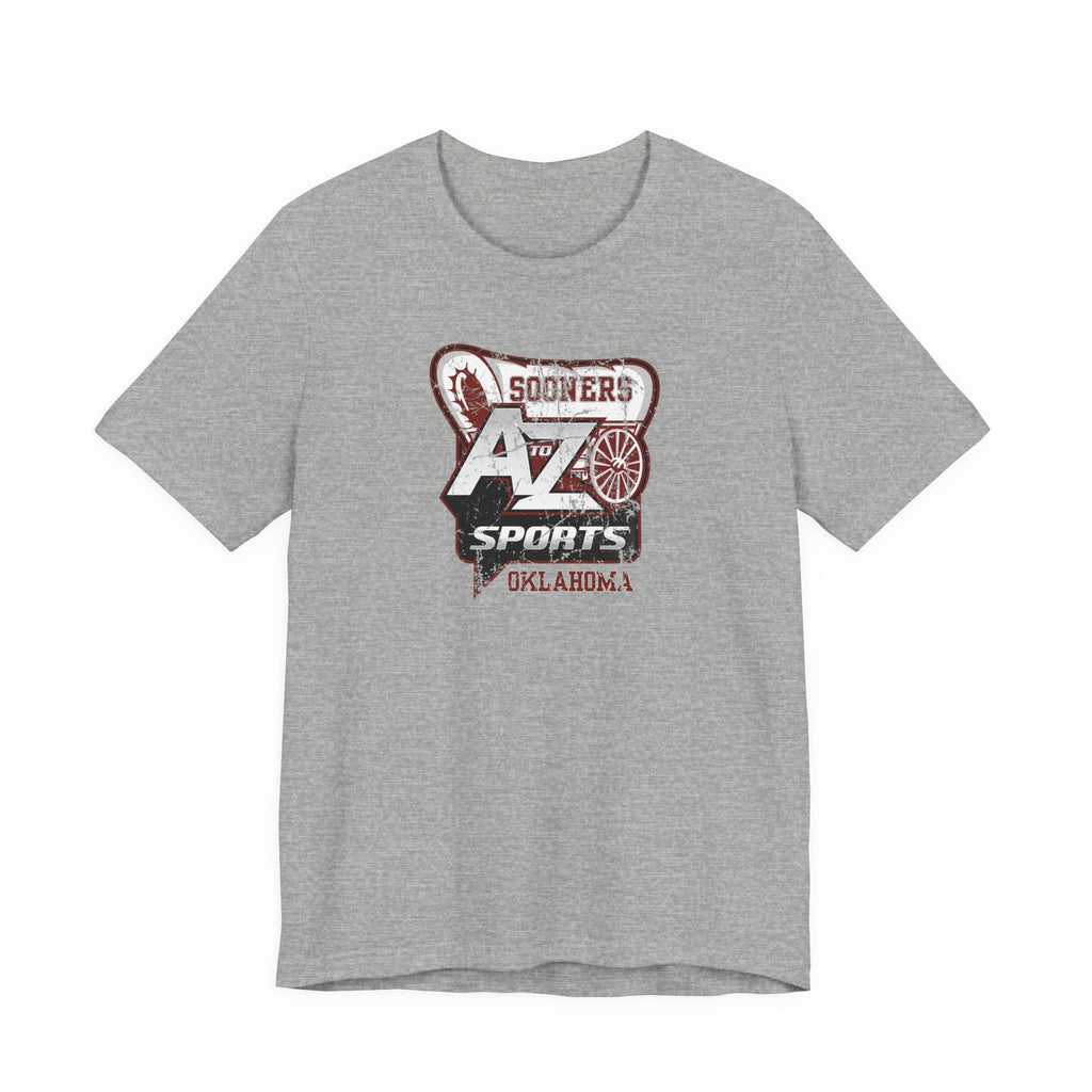 A to Z Sports Oklahoma Distressed T-Shirt