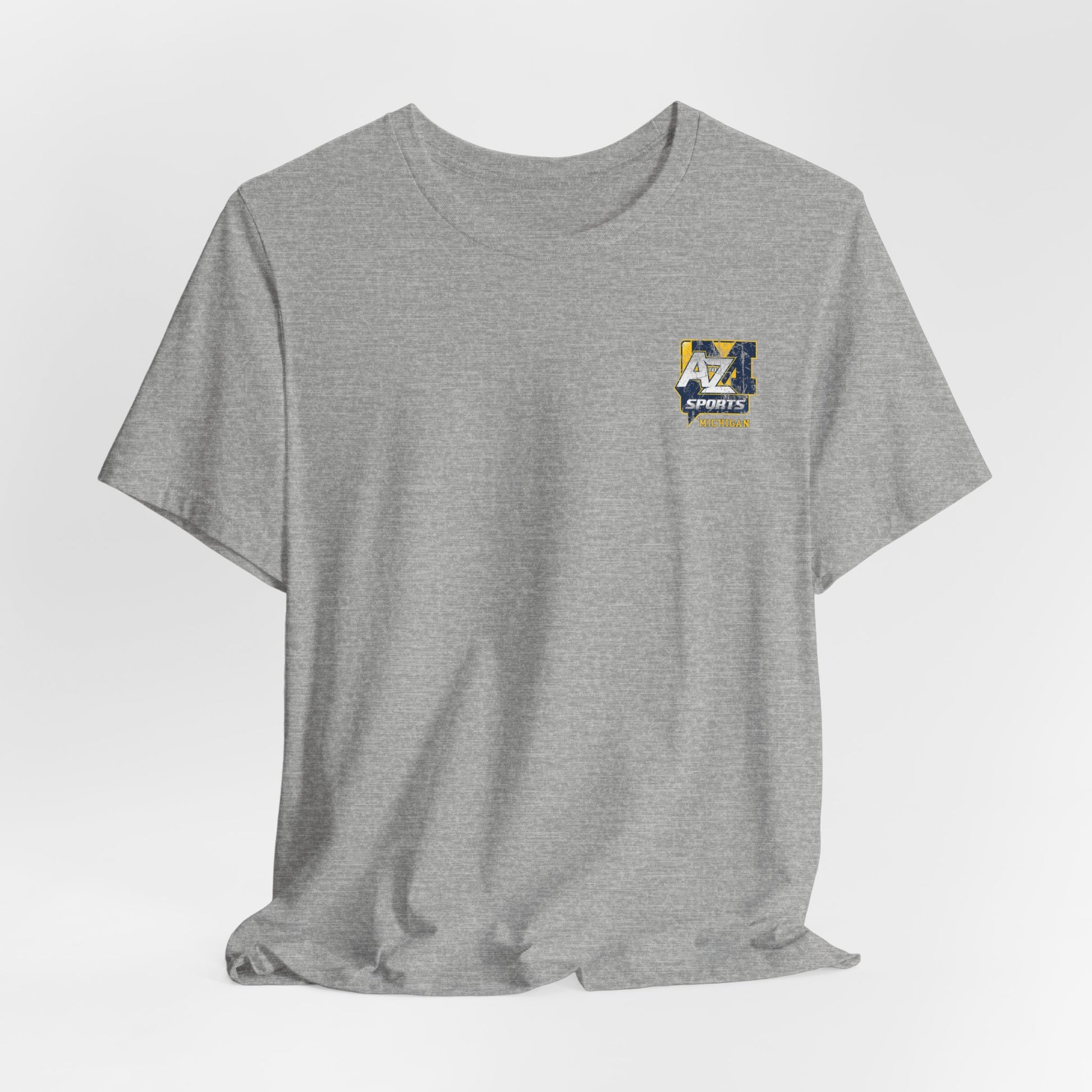 A to Z Sports Michigan Distressed Pocket T-Shirt