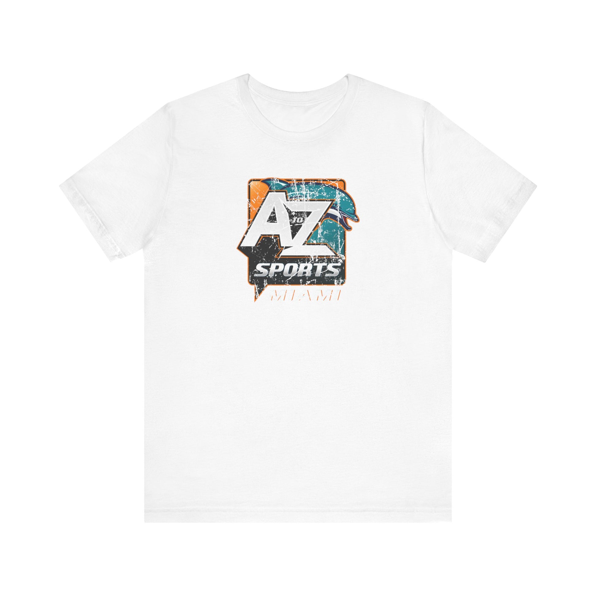 A to Z Sports Dolphins Distressed T-Shirt