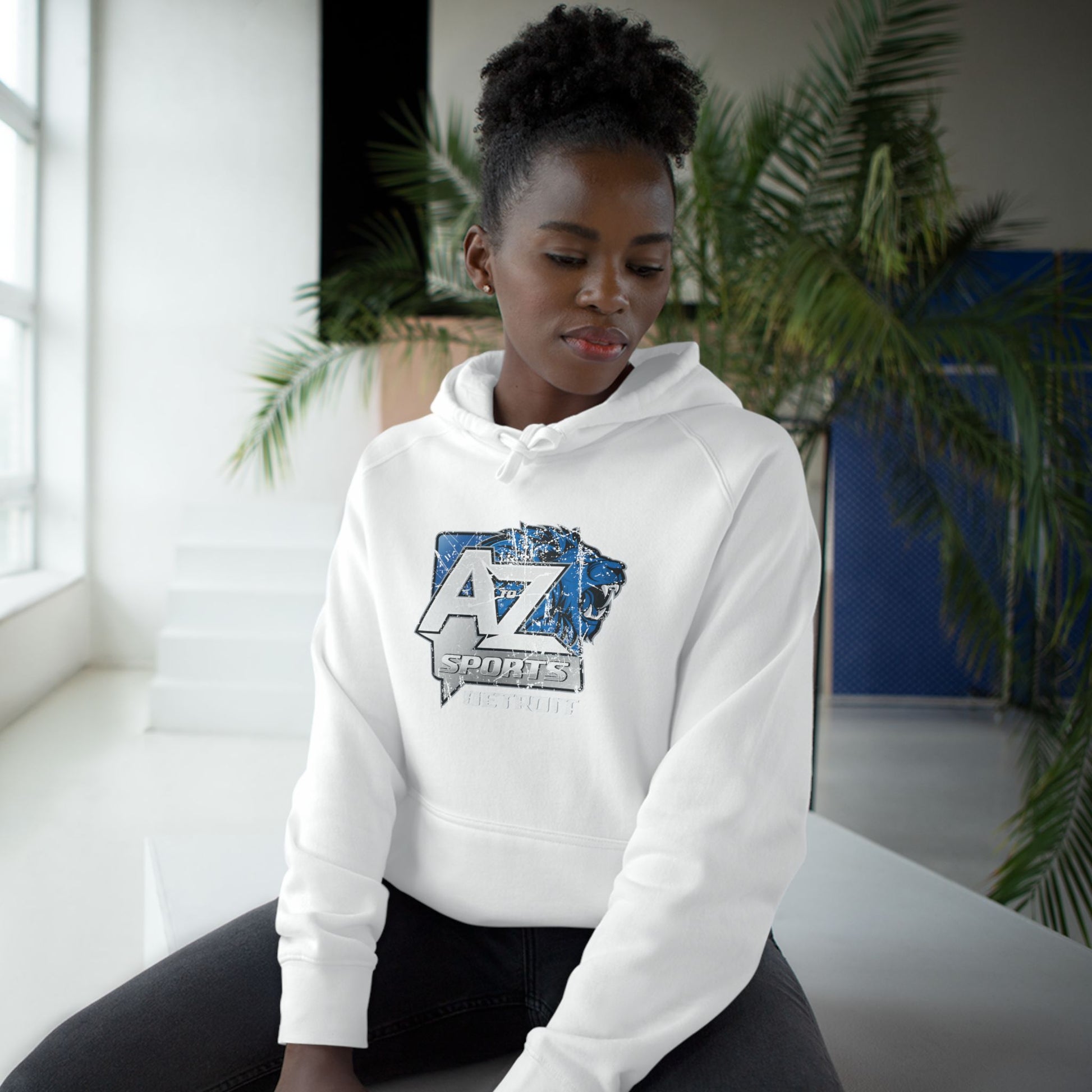 A to Z Sports Lions Distressed Hoodie