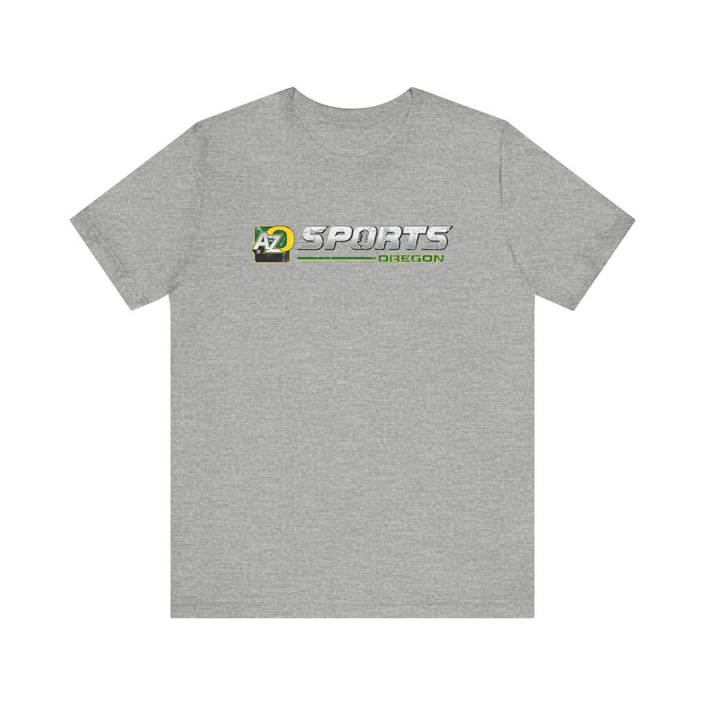 A to Z Sports Oregon Distressed Horizontal T-Shirt