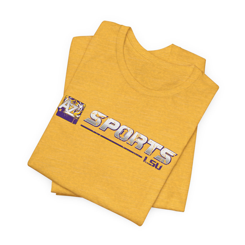 A to Z Sports LSU Distressed Horizontal T-Shirt