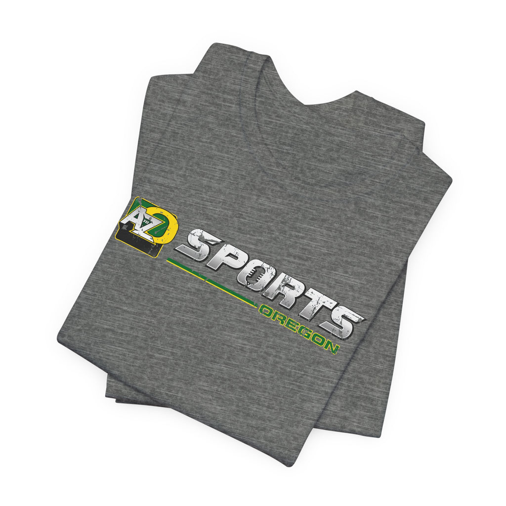 A to Z Sports Oregon Distressed Horizontal T-Shirt