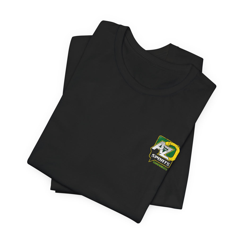 A to Z Sports Oregon Distressed Pocket T-Shirt
