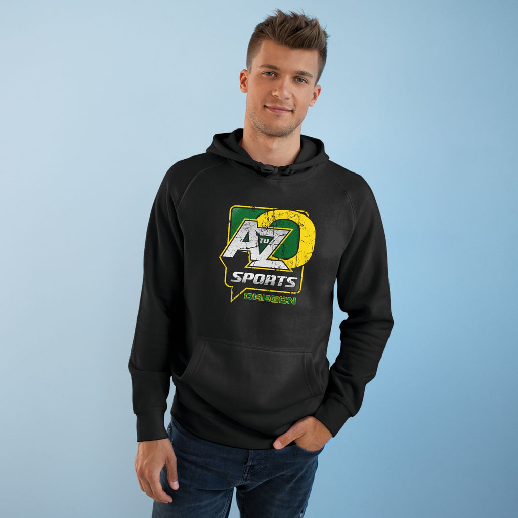 A to Z Sports Oregon Distressed Hoodie
