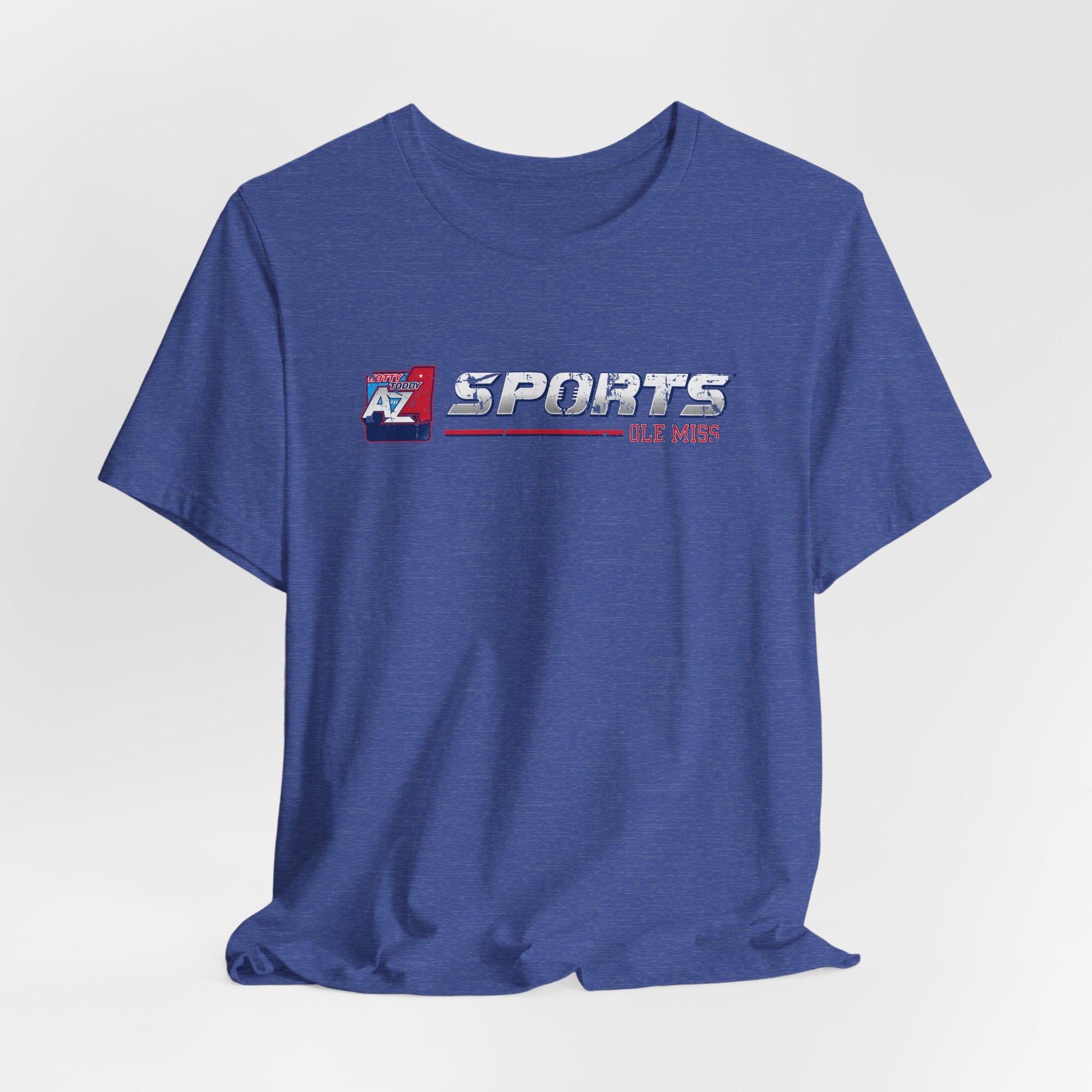A to Z Sports Ole Miss Horizontal Distressed T-Shirt