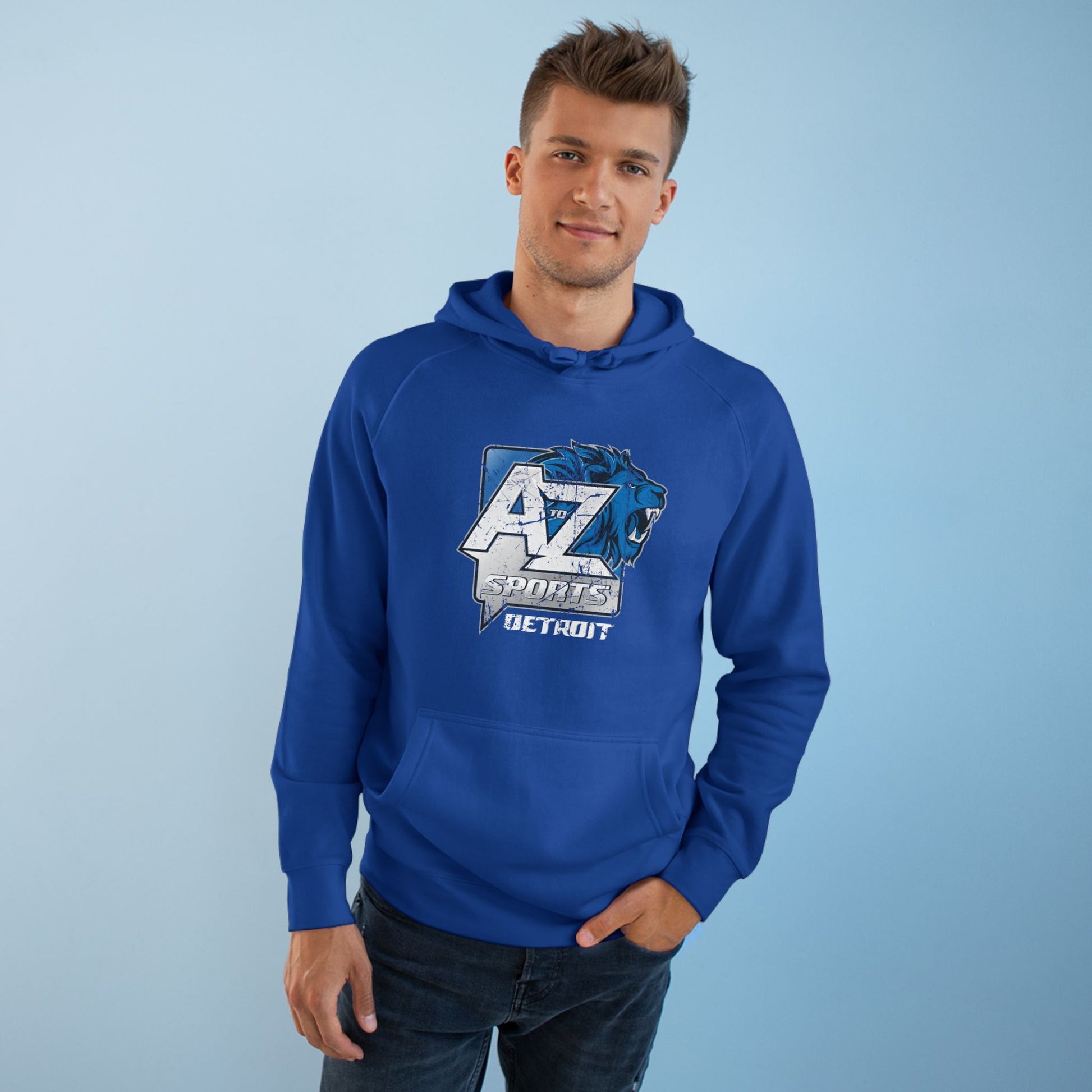 A to Z Sports Lions Distressed Hoodie