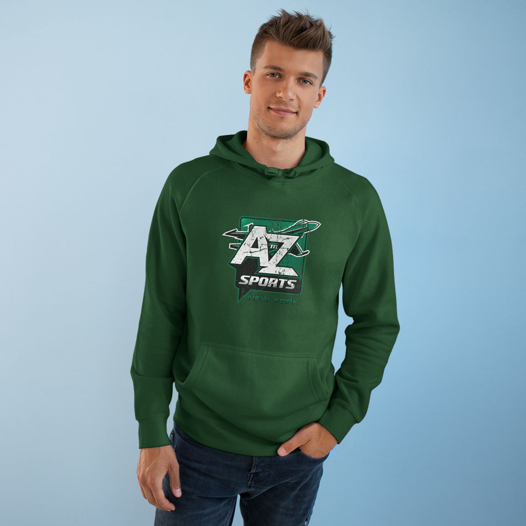 A to Z Sports Jets Distressed Hoodie