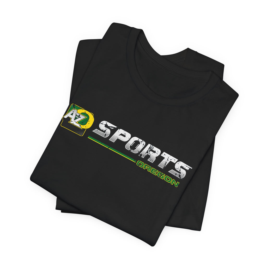 A to Z Sports Oregon Distressed Horizontal T-Shirt
