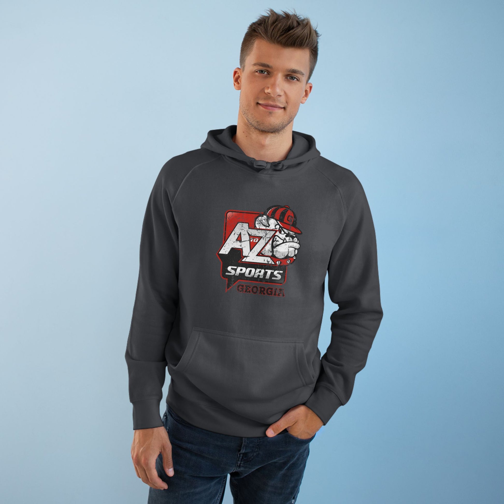 A to Z Sports Georgia Distressed Hoodie