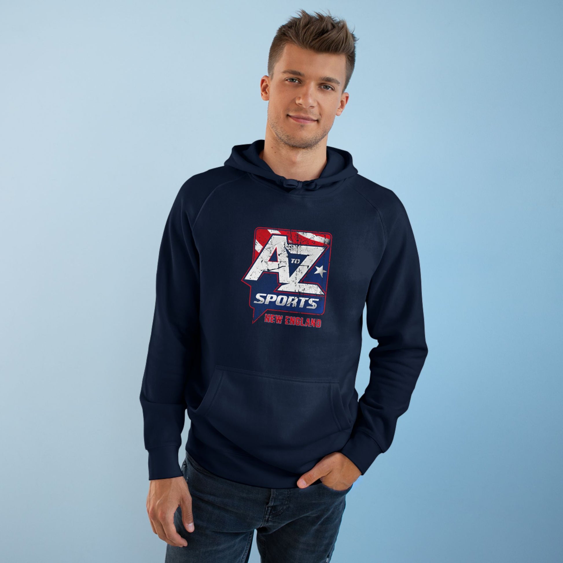 A to Z Sports Patriots Distressed Hoodie
