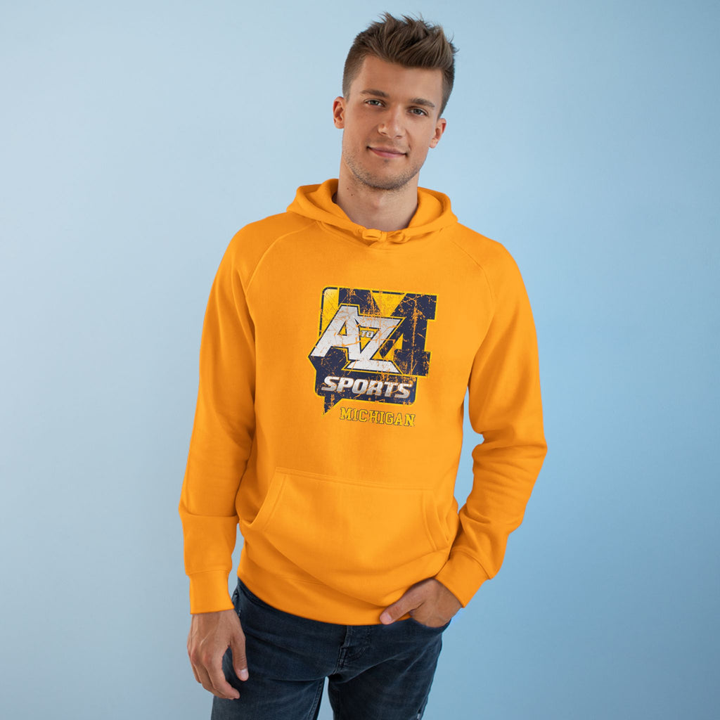 A to Z Sports Michigan Distressed Hoodie