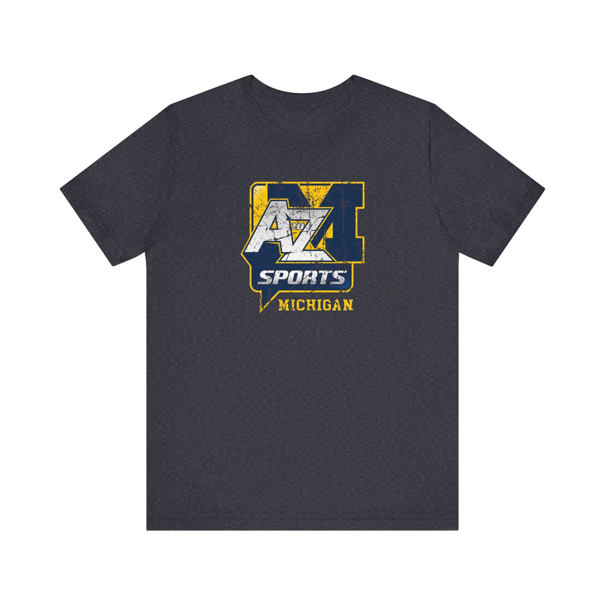 A to Z Sports Michigan Distressed T-Shirt
