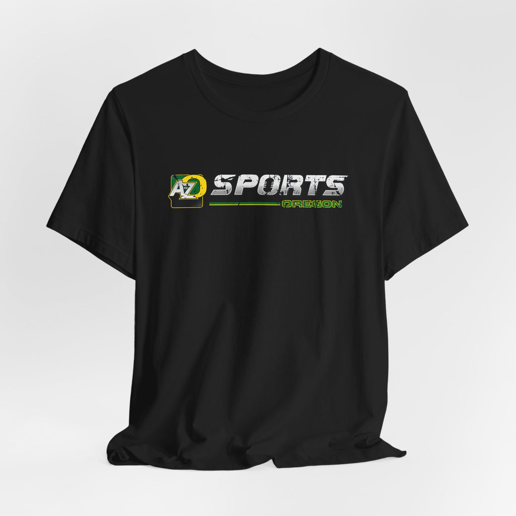 A to Z Sports Oregon Distressed Horizontal T-Shirt