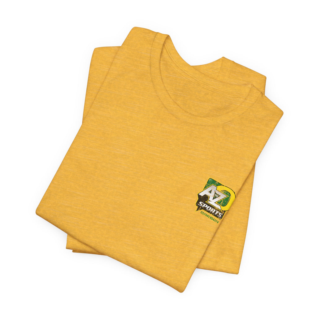 A to Z Sports Oregon Distressed Pocket T-Shirt