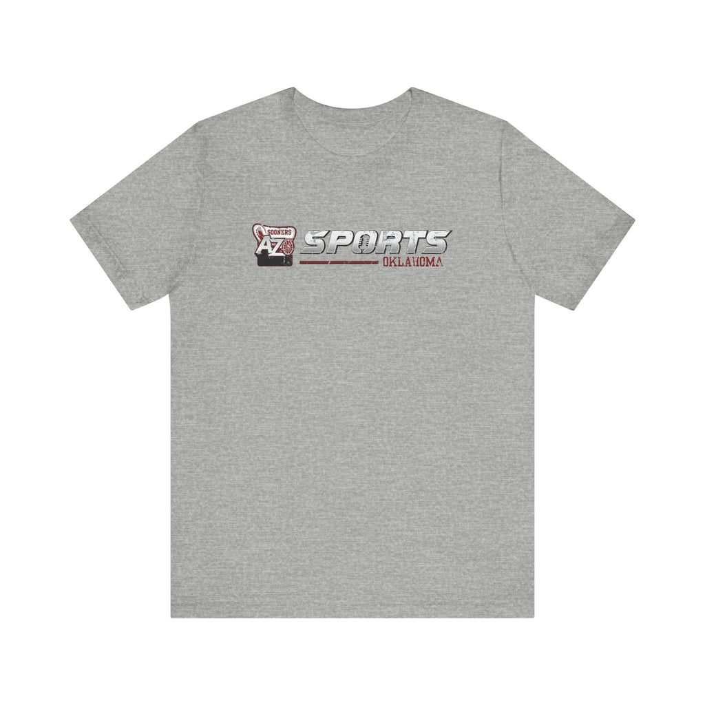 A to Z Sports Oklahoma Distressed Horizontal T-Shirt