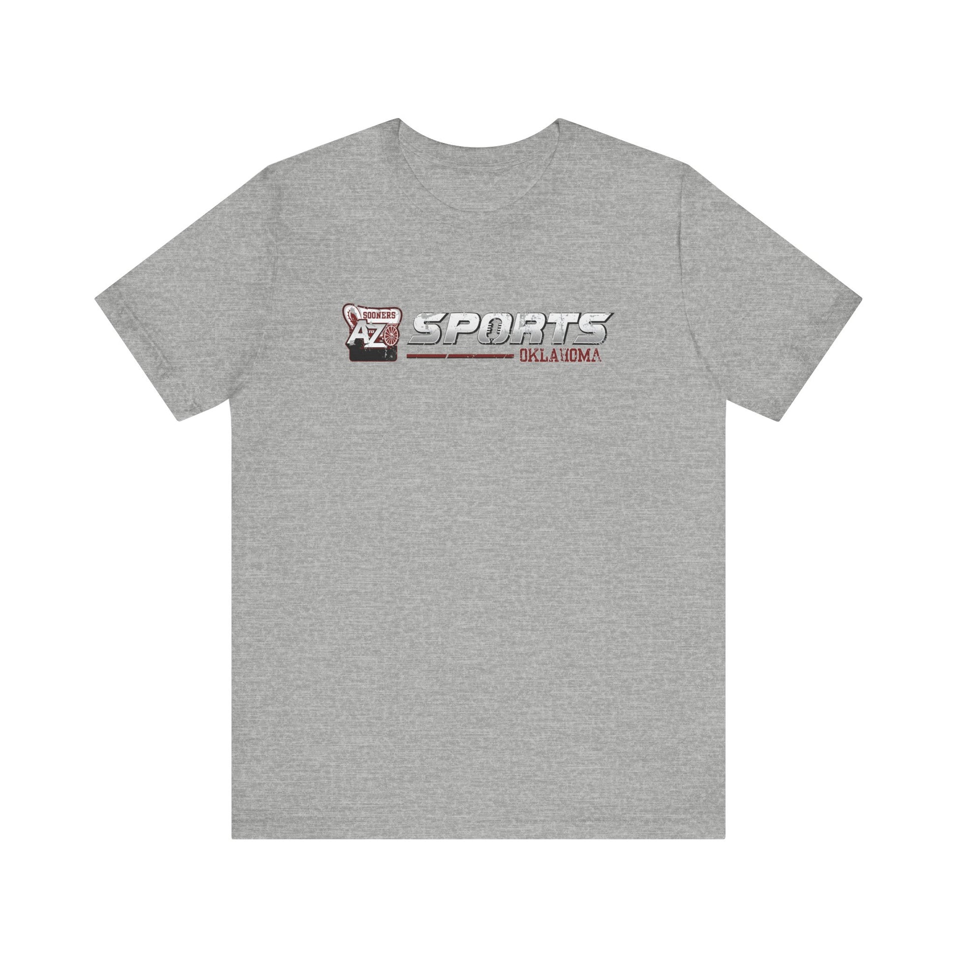 A to Z Sports Oklahoma Distressed Horizontal T-Shirt