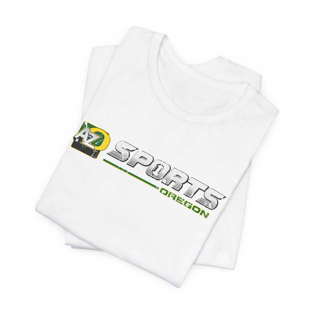 A to Z Sports Oregon Distressed Horizontal T-Shirt