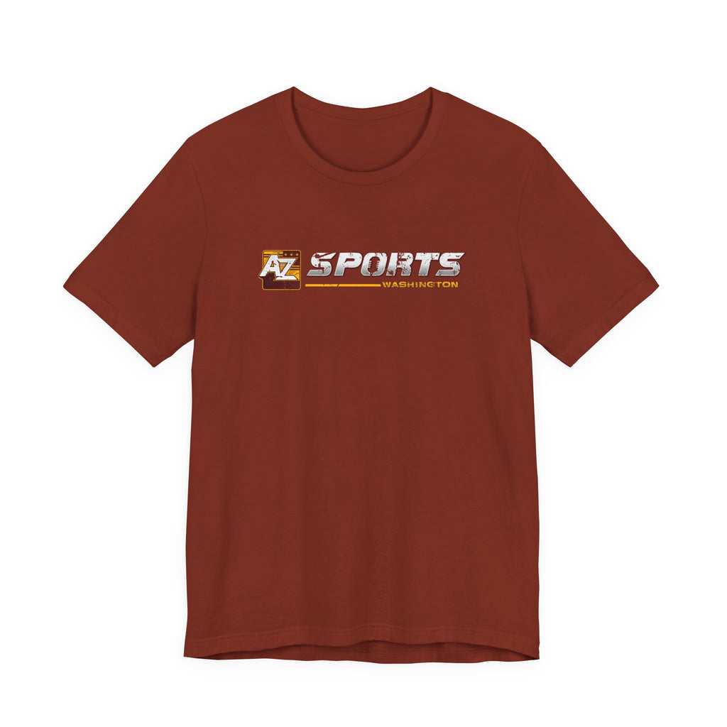A to Z Sports Commanders Horizontal Distressed T-Shirt