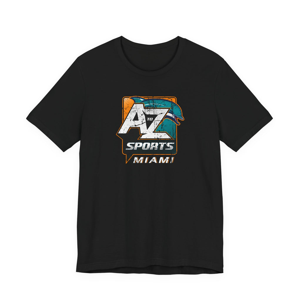 A to Z Sports Dolphins Distressed T-Shirt