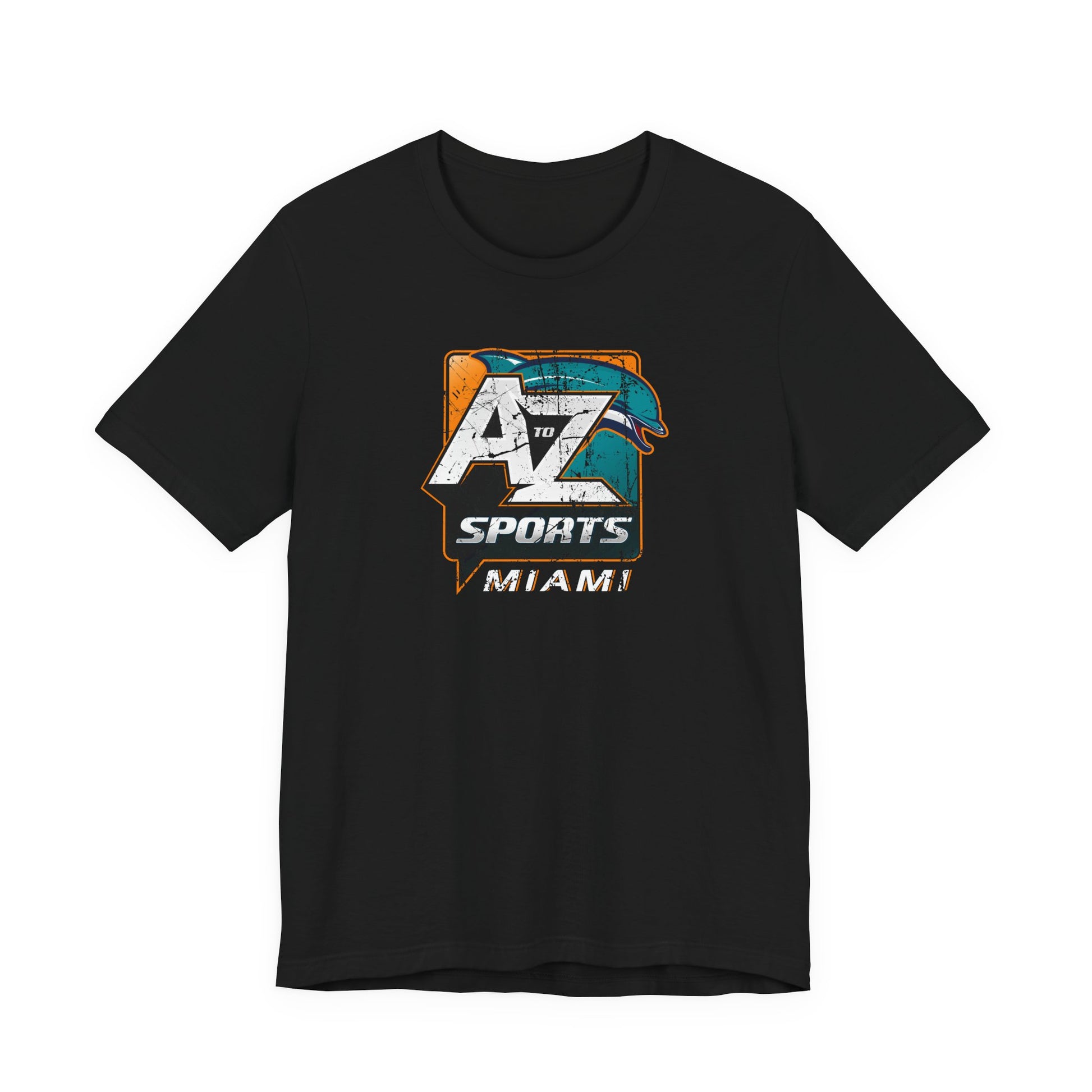A to Z Sports Dolphins Distressed T-Shirt