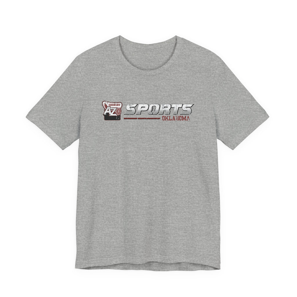 A to Z Sports Oklahoma Distressed Horizontal T-Shirt