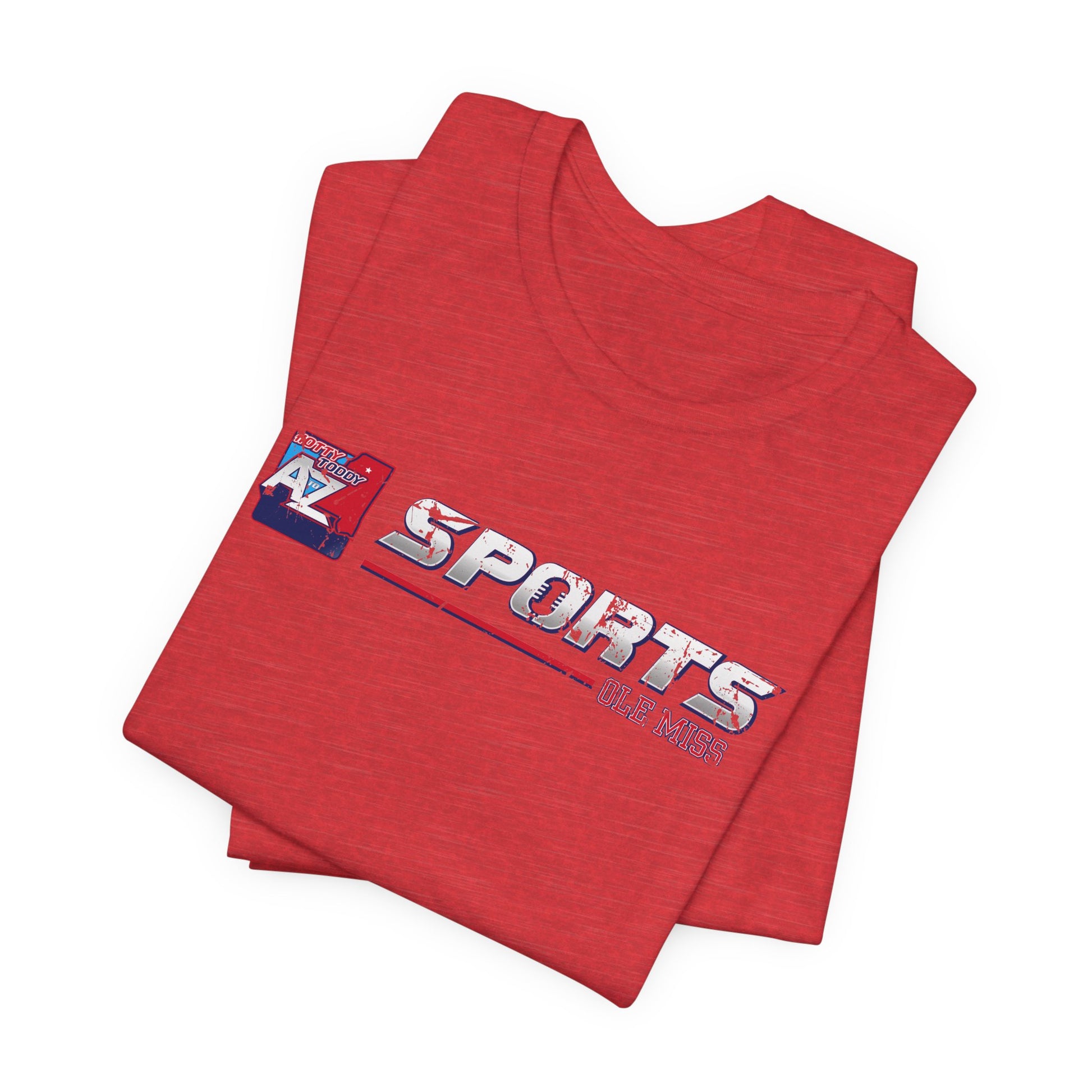 A to Z Sports Ole Miss Horizontal Distressed T-Shirt