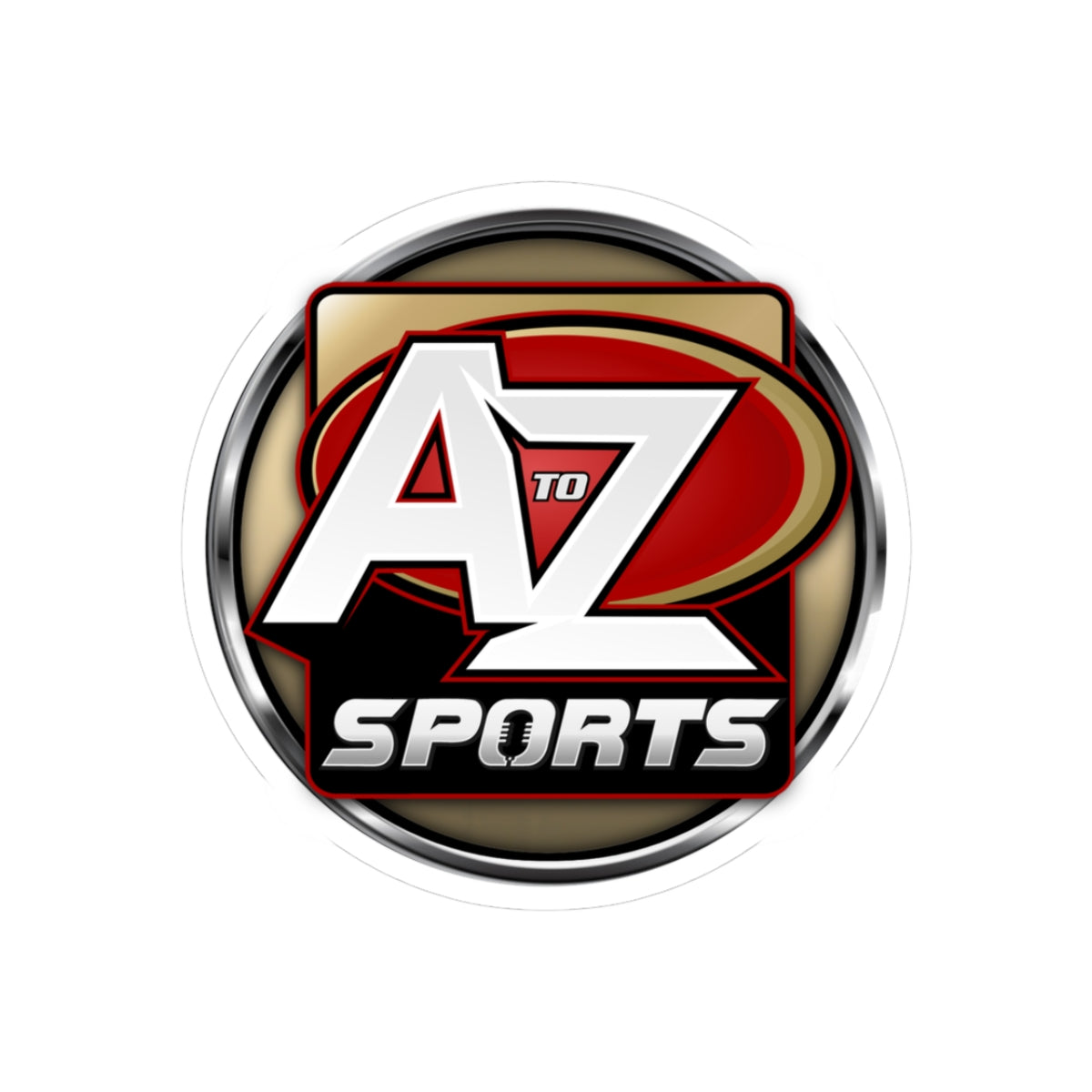A to Z Sports 49ers Sticker
