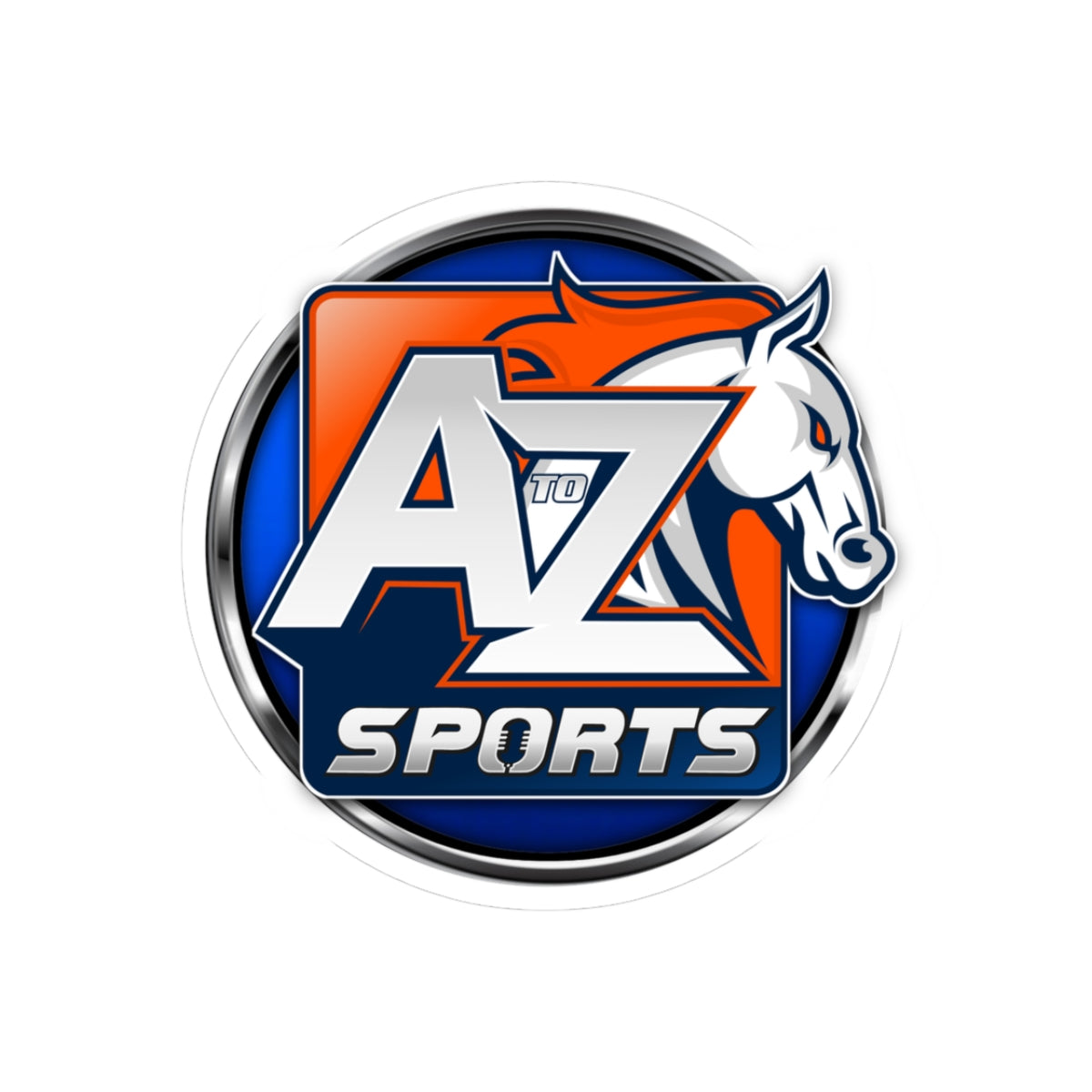 A to Z Sports Broncos Sticker