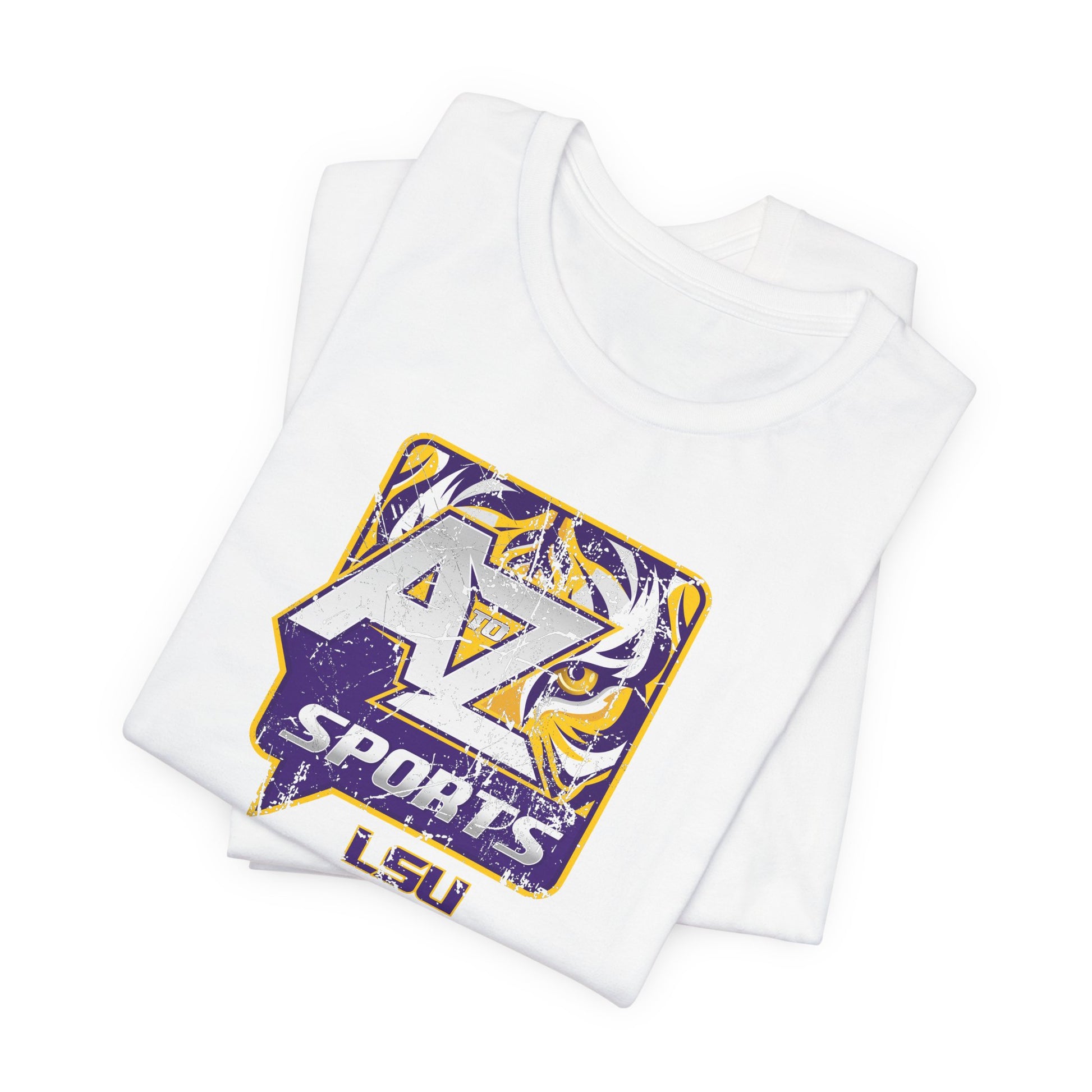 A to Z Sports LSU Distressed T-Shirt